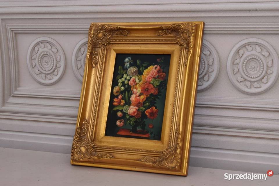 Kwiaty w Wazonie Na Stole Kolorowe Kwiaty Obraz Kraków