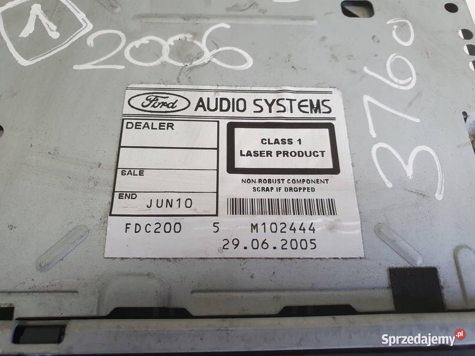 Ford C I Focus mk2 RADIOODTWATRZACZ CD radio osobowe Janów