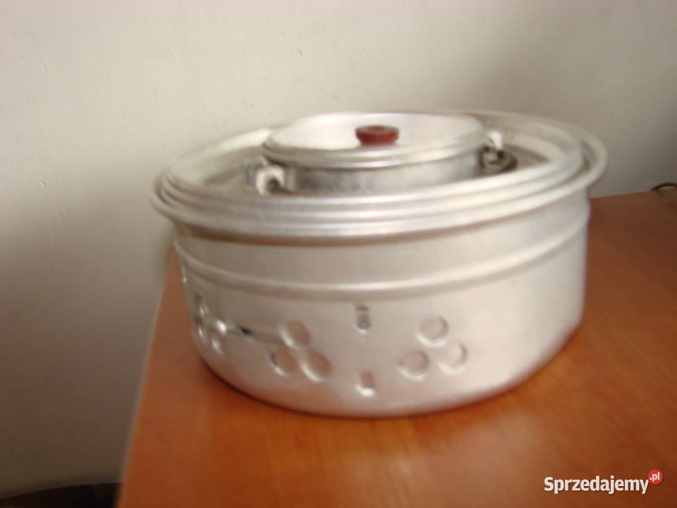 aluminiowe naczynia turystyczne PRL Turystyka