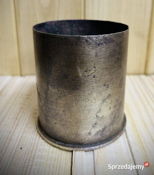 Niemiecka łuska 75mm 1936 mosiężna krótka Kutno