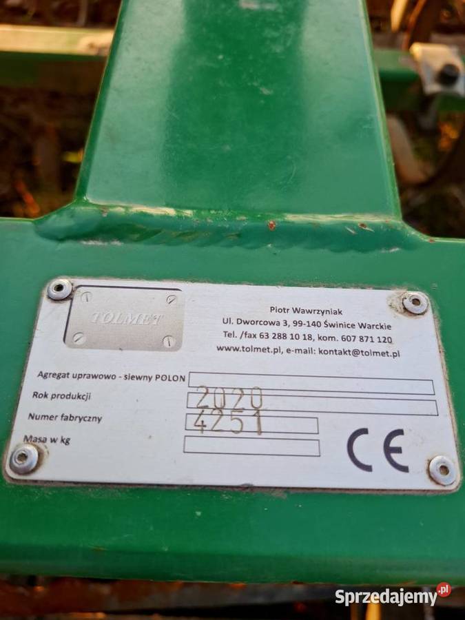 Agregat uprawowo siewny