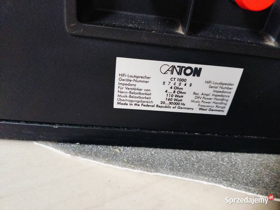 Canton CT1000 Słuchawki i głośniki Rurzyca sprzedam