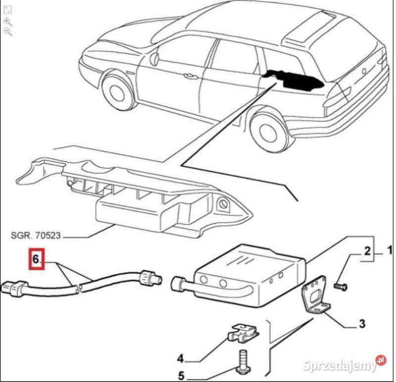 WIĄZKA INSTALACJA RADIA ALFA ROMEO 156 9702 NOWA