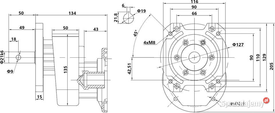 Przekładnia Motoreduktor Silnika Elektrycznego kujawsko-pomorskie