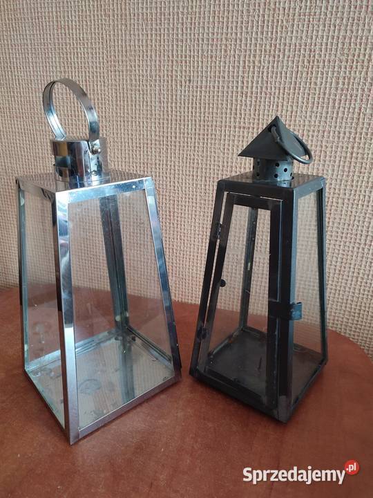 Dwie latarenki metalowe