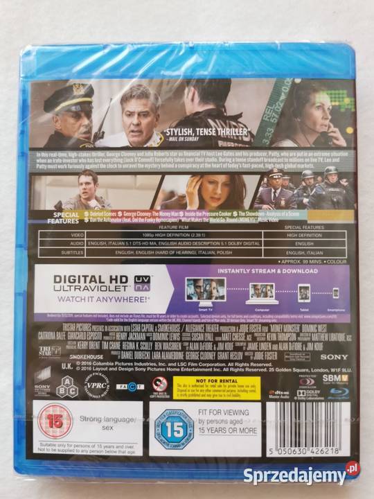 Money Monster Zakładnik Z Wall Street Bluray Ozorków