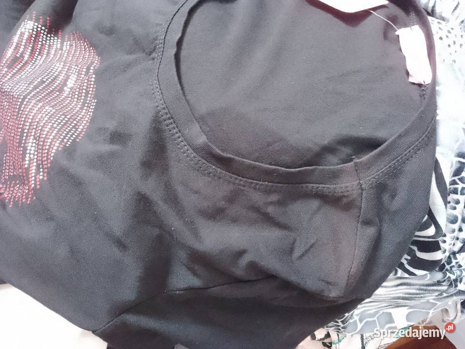 Bluzka koszulka tshirt czarna krótki Chrzanów