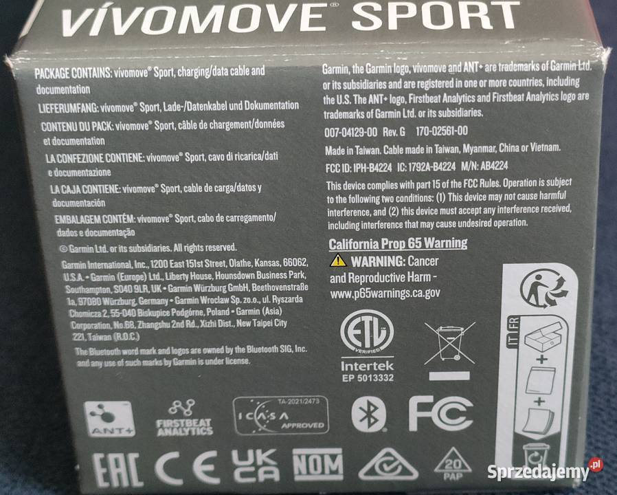 Zegarek GARMIN Nowy z fakturą Bielsko-Biała sprzedam