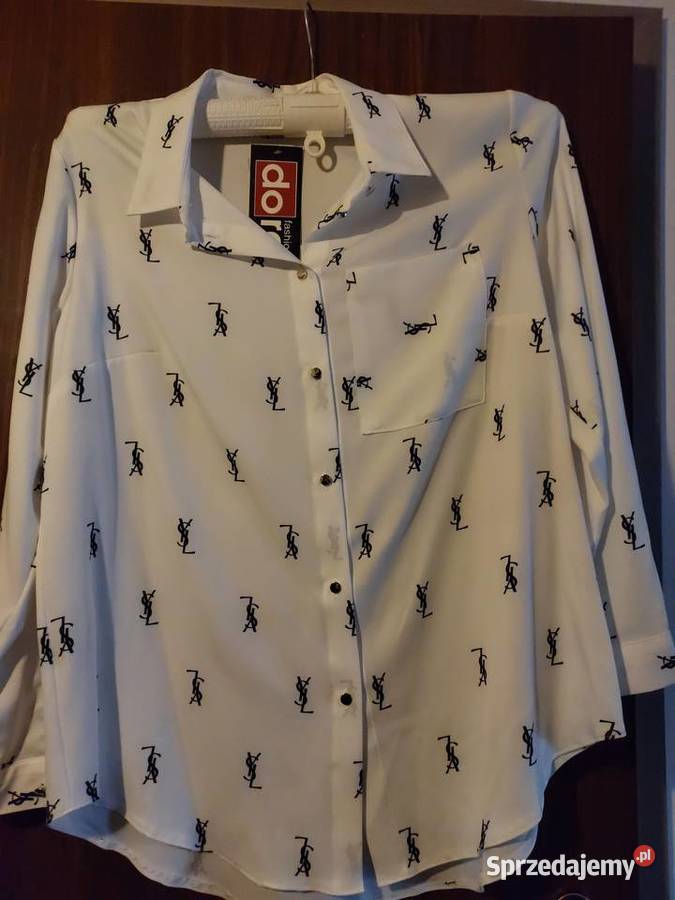 Bluzka Nowa koszulowa biała 48 Rozmiar 48 dolnośląskie Wrocław sprzedam