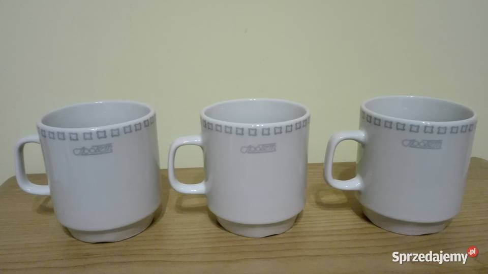 Kubek barowy z uchem Społem Lubiana PRL Zgierz