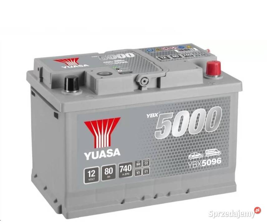 Akumulator Yuasa Silver 12V 80Ah 740A Rzeszów