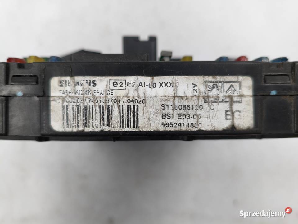 Moduł BSI Citroen Berlingo Peugeot Partner Wyszków