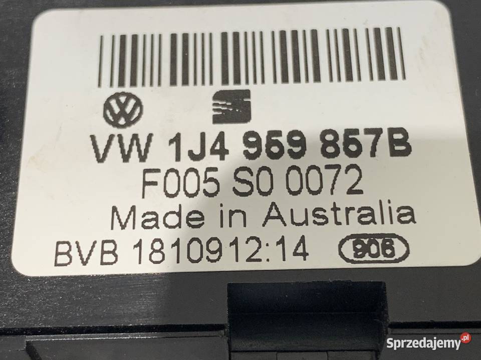 PRZEŁĄCZNIK SZYB SEAT LEON I 1J4959857B 9906 podkarpackie