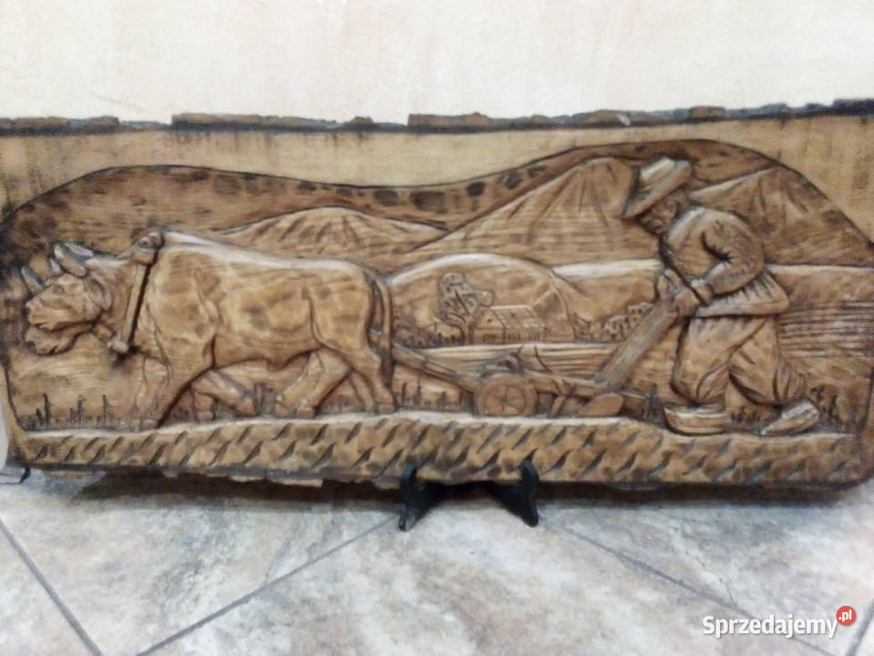 Płaskorzeźby drewniane Lipno