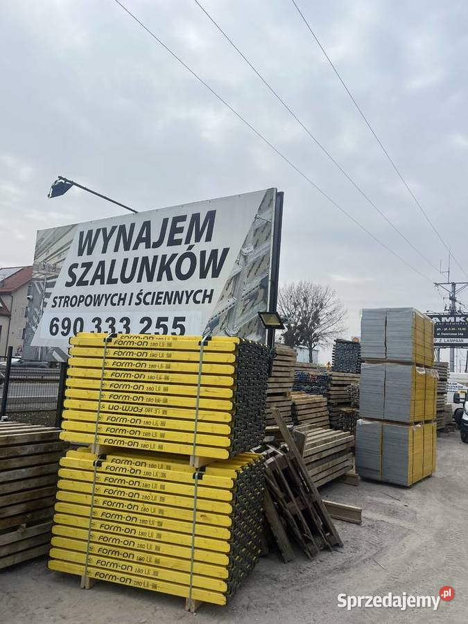 Wynajem szalunków stropowych PERI i szalunków Piastów