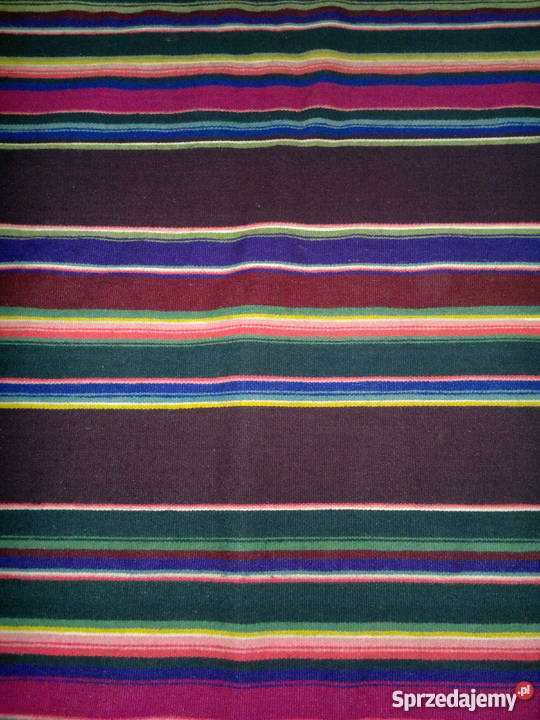 Pasiak łowicki kapa narzuta kilim wełniany 100 Opoczno
