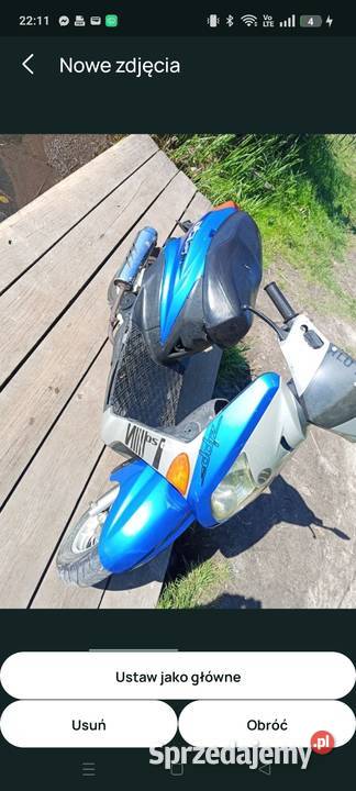 Zipp Otis 80cc zarejestrowany na 50cc pas napędowy Tereszpol-Kukiełki