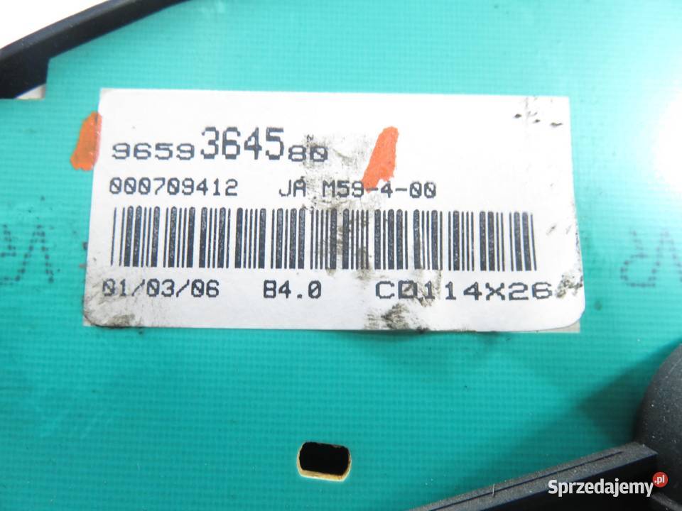 LICZNIK CITROEN BERLINGO I 16 HDI 9659364580