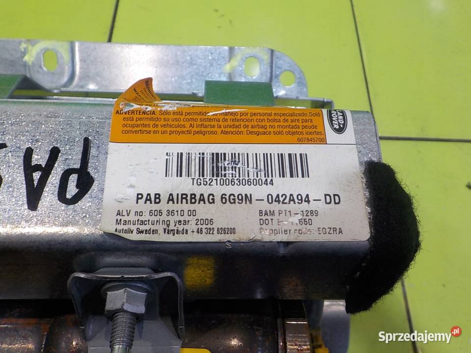 LAND ROVER FREELANDER II 07r 5D airbag poduszka Motoryzacja Suków sprzedam