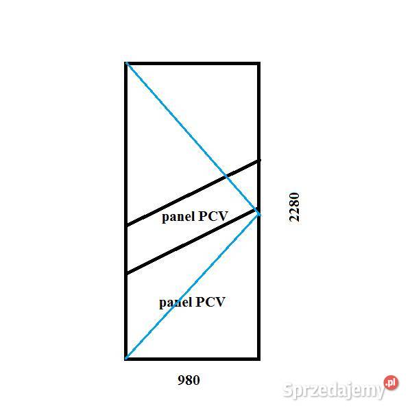 Drzwi PCV 980x2280 Białystok sprzedam