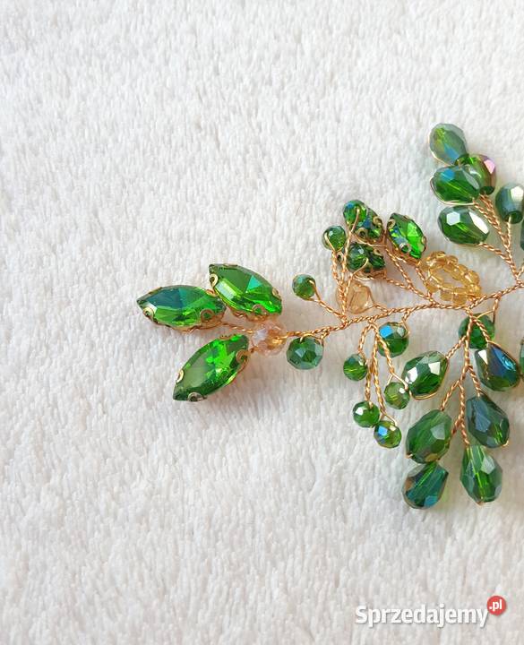 Ozdoba do włosów opaska koraliki ślub wesele Szczecin