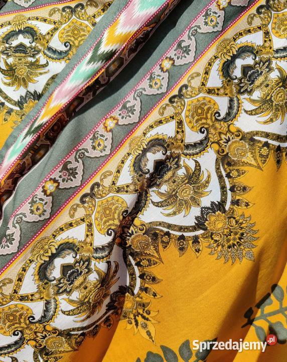 Dupatta wielka chusta bawełniana etno