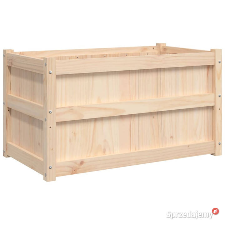Donice ogrodowe 2 lite drewno sosnowe WM837460 Warszawa