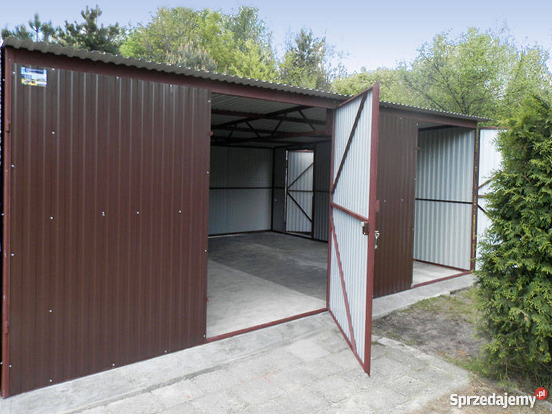 Garaż blaszany RAL 6x5 garaże blaszaki Lublin