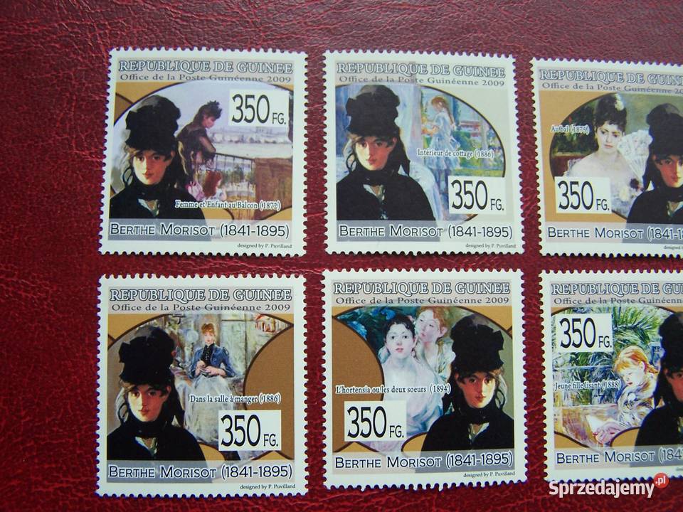 Gwinea 2009 MNH Sztuka Malarstwo B Morisot Tychy