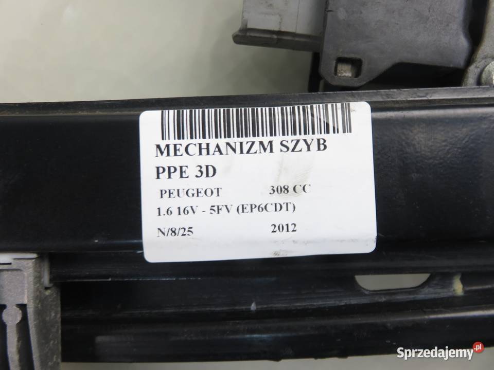 PODNOŚNIK SZYBY PRAWY 3D PEUGEOT 308 CC Mechanizmy opuszczania szyb