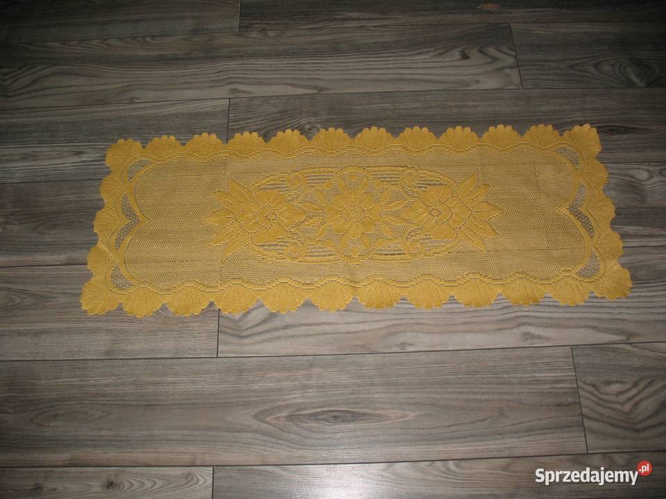 Serwetki bieżnik zestaw odcienie żółtego Wyposażenie wnętrz Chorzów