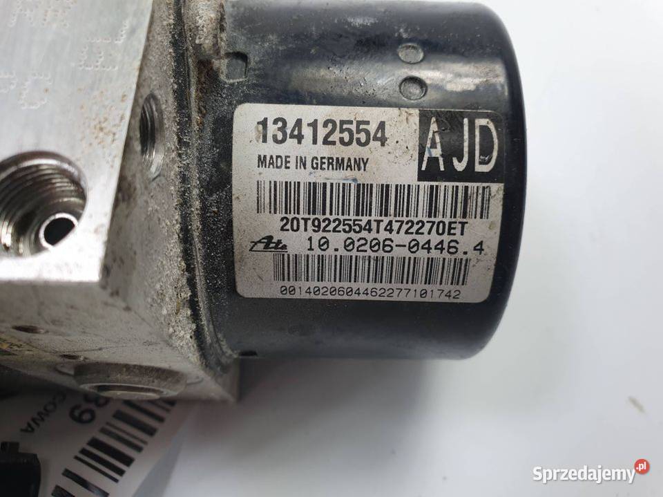 POMPA ABS HAMULCOWA OPEL ASTRA J 13412554 osobowe Części samochodowe Lipno sprzedam