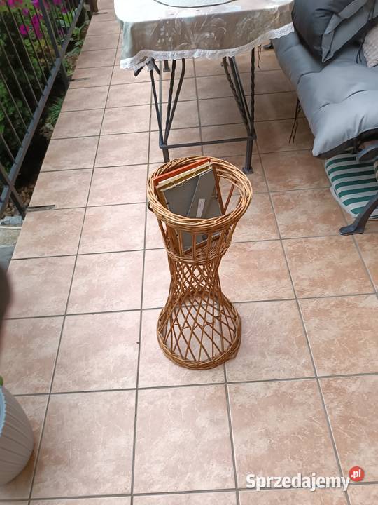 Kosz wiklinowy kwietnik biblioteczka Bolesławiec
