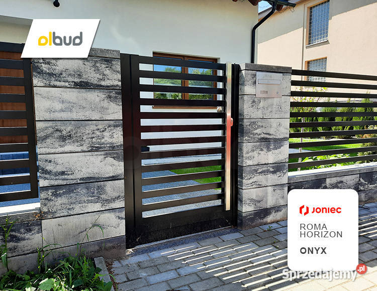 Bloczek ogrodzeniowy gładki ROMA HORIZON Onyx Sopot