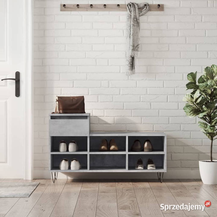 Szafka na buty szarość betonu 102x36x60 WM831368 Warszawa sprzedam