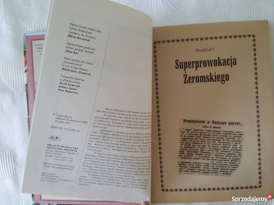 Książki PRZEDWIOŚNIE Żeromski i Prawda i legenda Złotniki