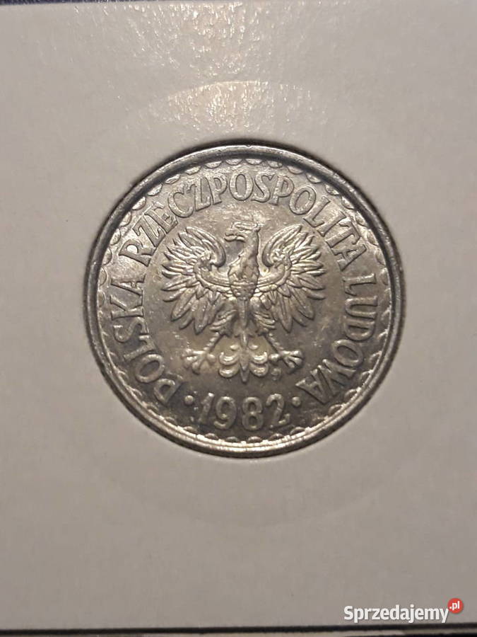 1 złoty 1982 r 2 około mennicze Konin