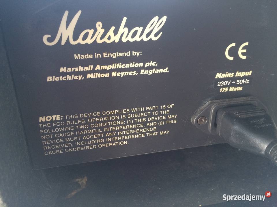 Marshall Valvestate combo gitarowe footswitch Sprzęt estradowy, studyjny i DJ-ski Biłgoraj sprzedam