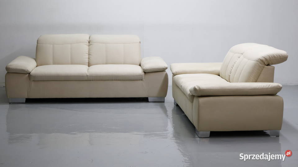 TAS nowy komplet 3 2 kanapy ZESTAW sofa jasna