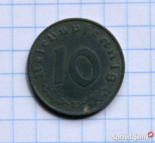 10 REICHSPFENNIG 1944 E NIEMCY III RZESZA Parczew sprzedam