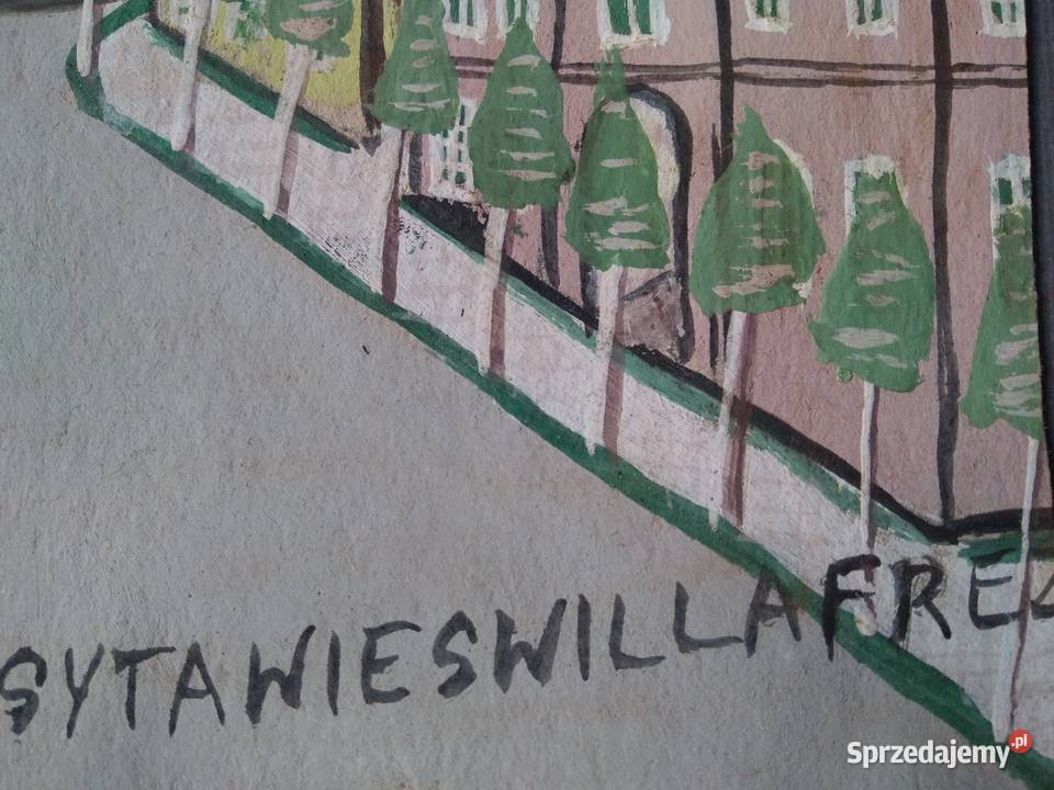 Obraz w typie NIKIFOR KRYNICKI autor nieznany Warszawa