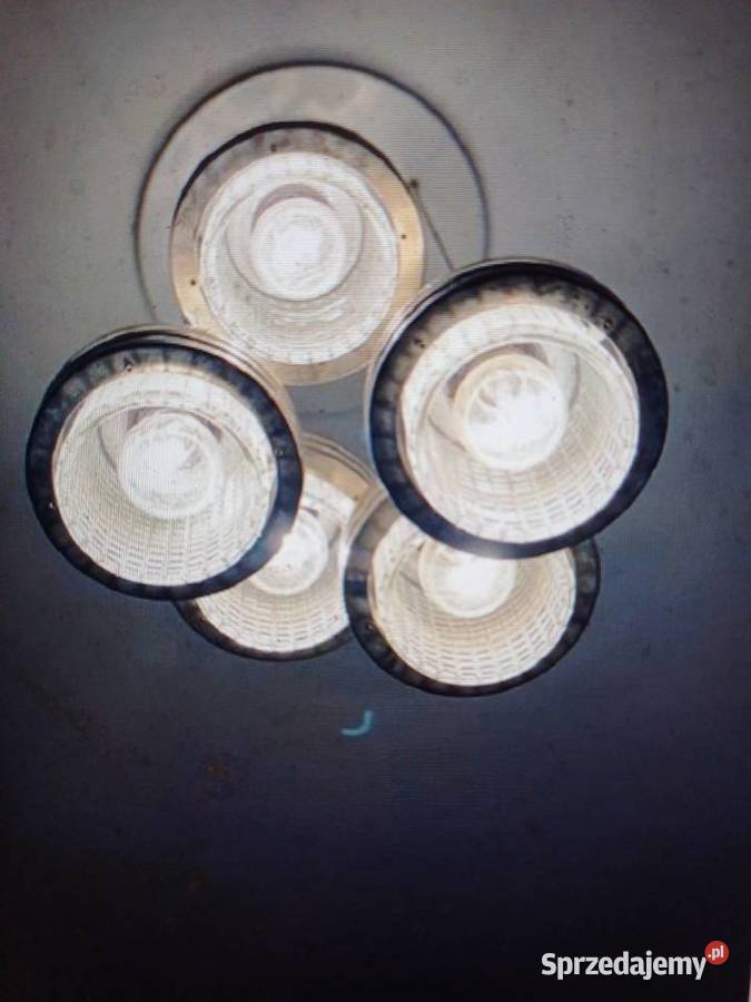 Retro lampa wisząca przysufitowa z 1969 roku