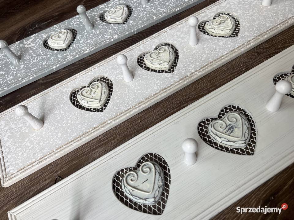 Vintage Glamour ramka foto wieszak półka serce