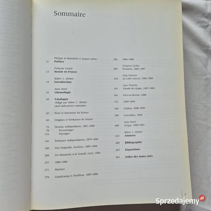 Seurat katalog wystawy w Grand Palais 1991r Brzesko