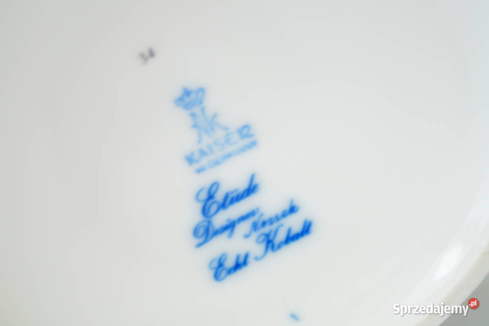Kaiser amfora waza rajski ptak KOBALT piękny Gizałki