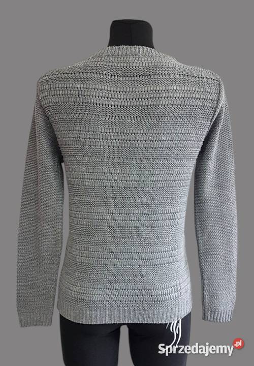 Damski szary ciepły sweter z długim rękawem małopolskie Chrzanów