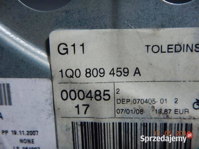 REPERATURKA BŁONIKA NADKOLA LEWY TYŁ VW EOS 0911