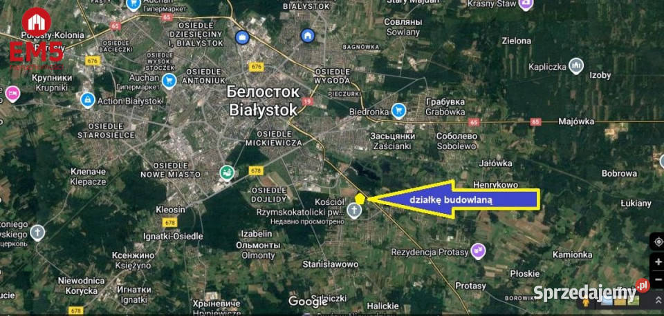 Do sprzedaży grunt Białystok 7722m2 podlaskie