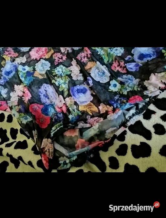 Piękna Bluzka Zara Fason oversize Kwiatki Leszno