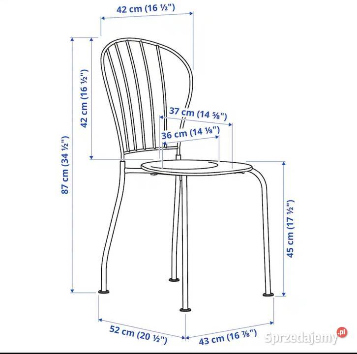 Stolik ogrodowy z 2 krzesłami Lacko metal Bukowno sprzedam